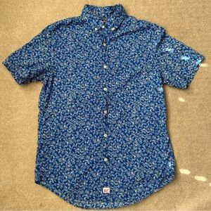 Vineyard Vines Slim Fit Murray Gilded Short Sleeve Button Down Shirt Men’s Small